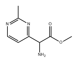 methyl 2-amino-2-(2-methylpyrimidin-4-yl)acetate Struktur