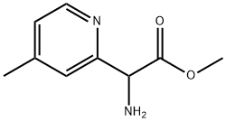 methyl 2-amino-2-(4-methylpyridin-2-yl)acetate Struktur