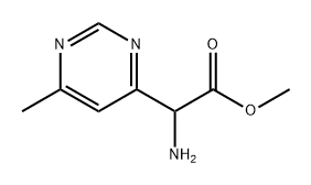 methyl 2-amino-2-(6-methylpyrimidin-4-yl)acetate Struktur