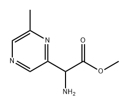 methyl 2-amino-2-(6-methylpyrazin-2-yl)acetate Struktur