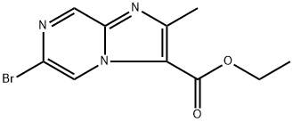 ethyl 6-bromo-2-methylimidazo[1,2-a]pyrazine-3-carboxylate Struktur