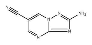 2-amino-[1,2,4]triazolo[1,5-a]pyrimidine-6-carbonitrile Struktur