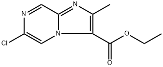 ethyl 6-chloro-2-methylimidazo[1,2-a]pyrazine-3-carboxylate Struktur