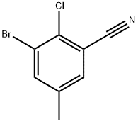 3-Bromo-2-chloro-5-methylbenzonitrile Struktur