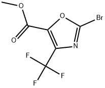 Methyl2-bromo-4-(trifluoromethyl)oxazole-5-carboxylate Struktur