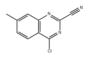 4-chloro-7-methylquinazoline-2-carbonitrile Struktur