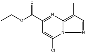 ethyl 7-chloro-3-methylpyrazolo[1,5-a]pyrimidine-5-carboxylate Struktur