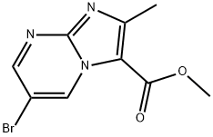 methyl 6-bromo-2-methylimidazo[1,2-a]pyrimidine-3-carboxylate Struktur