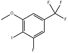 1-Fluoro-2-iodo-3-methoxy-5-(trifluoromethyl)benzene Struktur