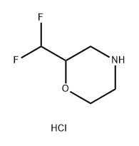 Morpholine, 2-(difluoromethyl)-, hydrochloride Struktur