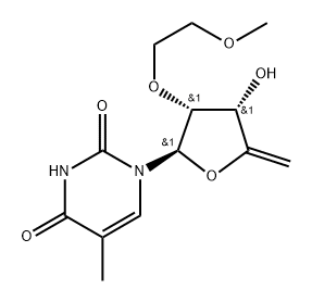 4',5'-Didehydro-2'-O-(2-methoxyethyl)-5-methyluridine Struktur