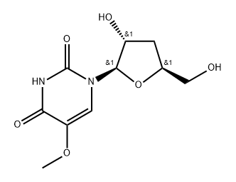 3'-Deoxy-5-methoxyuridine Struktur