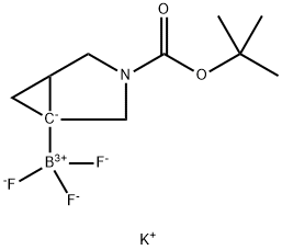 potassium (3-(tert-butoxycarbonyl)-3-azabicyclo[3.1.0]hexan-1-yl)trifluoroborate Struktur