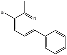 3-Bromo-2-methyl-6-phenylpyridine Struktur