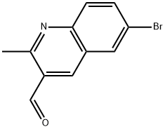 6-bromo-2-methylquinoline-3-carbaldehyde Struktur