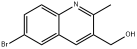 (6-bromo-2-methylquinolin-3-yl)methanol Struktur