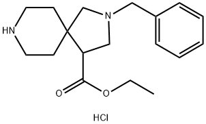 ethyl 2-benzyl-2,8-diazaspiro[4.5]decane-4-carboxylate dihydrochloride Struktur