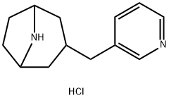 3-[(pyridin-3-yl)methyl]-8-azabicyclo[3.2.1]octane dihydrochloride Struktur