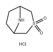 3-Thia-8-azabicyclo[3.2.1]octane 3,3-dioxide hydrochloride (1:1) Struktur