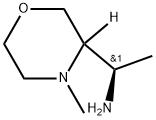 3-Morpholinemethanamine, α,4-dimethyl-, (αR)- Struktur