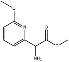 methyl 2-amino-2-(6-methoxypyridin-2-yl)acetate Struktur