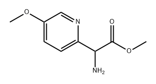 methyl 2-amino-2-(5-methoxypyridin-2-yl)acetate Struktur