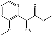 methyl 2-amino-2-(3-methoxypyridin-2-yl)acetate Struktur