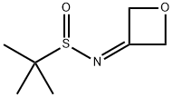 2-Propanesulfinamide, 2-methyl-N-3-oxetanylidene-, [S(S)]- Struktur