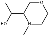 3-Morpholinemethanol, α,4-dimethyl- Struktur