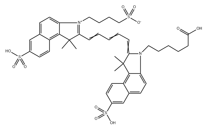 Cy5.5 Acid (tri SO3) Struktur