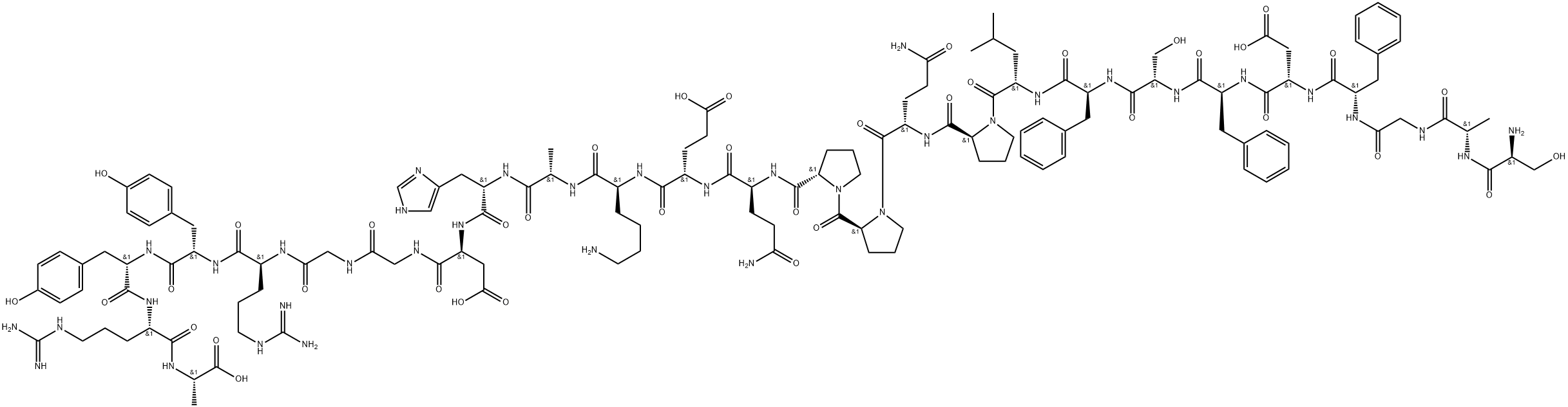 Alpha 1(I) Collagen (614-639), human Struktur