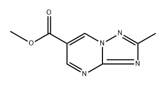 methyl 2-methyl-[1,2,4]triazolo[1,5-a]pyrimidine-6-carboxylate Struktur