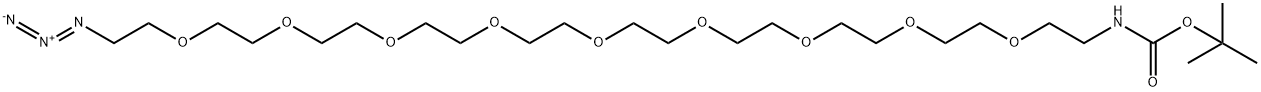 t-boc-N-amido-PEG9-azide Structure