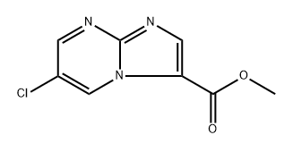 methyl 6-chloroimidazo[1,2-a]pyrimidine-3-carboxylate Struktur