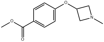 methyl4-((1-methylazetidin-3-yl)oxy)benzoate Struktur