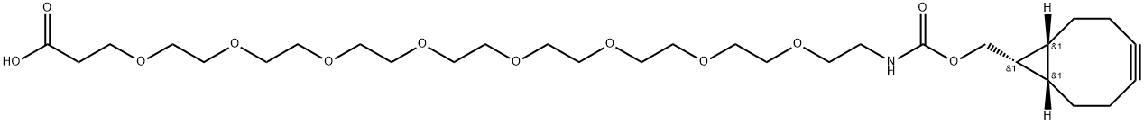 endo-BCN-PEG8-acid Struktur