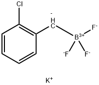 potassium [(2-chlorophenyl)methyl]trifluoroboranuide Struktur