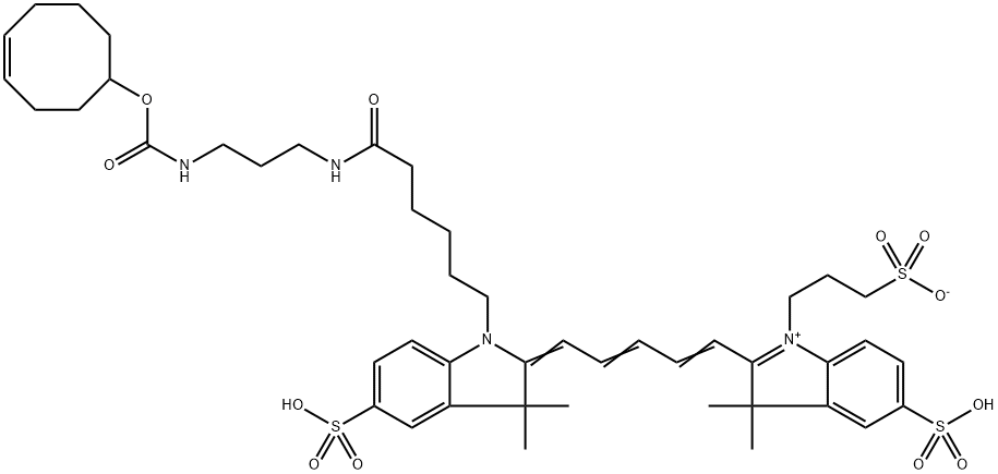 Sulfo-Cy5-TCO Struktur