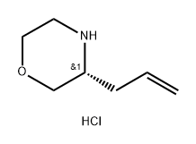 Morpholine, 3-(2-propen-1-yl)-, hydrochloride, (3R)- Struktur