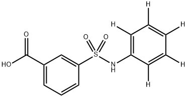 3-(Anilinosulfonyl)benzenecarboxylic Acid-d5 Struktur