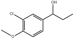 Benzenemethanol, 3-chloro-α-ethyl-4-methoxy- Struktur