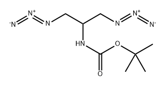 tert-butyl 1,3-diazidopropan-2-ylcarbamate Struktur