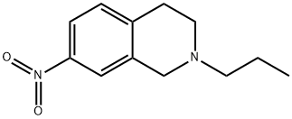 7-nitro-2-propyl-1,2,3,4-tetrahydroisoquinoline Struktur