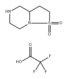 hexahydro-2H-1lambda6-[1,2]thiazolo[2,3-a]piperazine-1,1-dione, trifluoroacetic acid Struktur