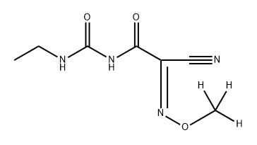 Cymoxanil-d3 (methoxy-d3) Struktur