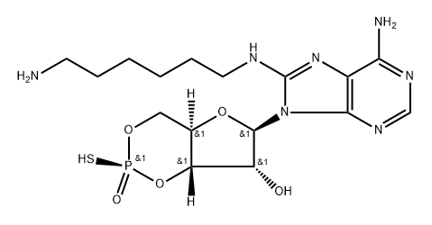 Sp-8-AHA-cAMPS Struktur