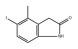 5-iodo-4-methylindolin-2-one Struktur