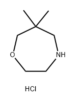 6,6-DIMETHYL-1,4-OXAZEPANE HYDROCHLORIDE Struktur