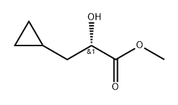 Cyclopropanepropanoic acid, α-hydroxy-, methyl ester, (αS)- Struktur