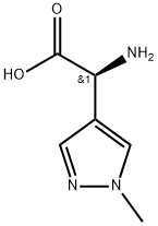 1H-Pyrazole-4-acetic acid, α-amino-1-methyl-, (αS)- Struktur